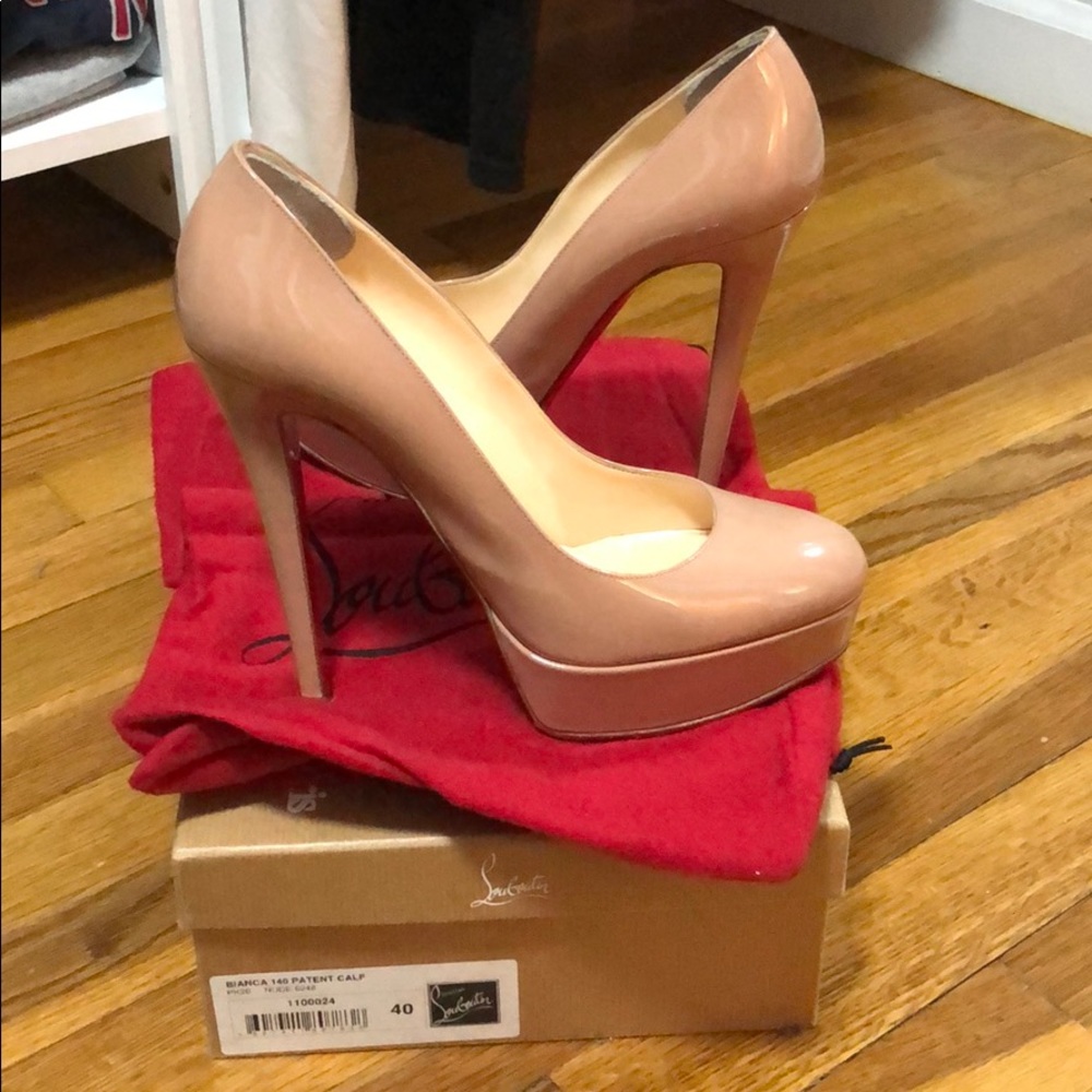 Christian Louboutin Patent Leather Nude
